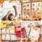 24 Sets Fall Thanksgiving Suncatchers Ornaments Decorations DIY (Multicolor) 9.84 x 5.91 x 3.54 inches